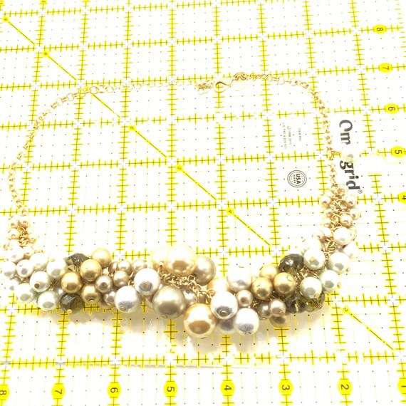 Gorgeous pearl necklace by Lia Sophia, white, gol… - image 7