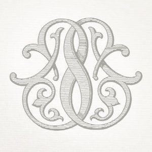 Vintage Wedding Monogram SS - Wedding Invitation, Digital Download, Antique, Intertwined, Logo, Elegant