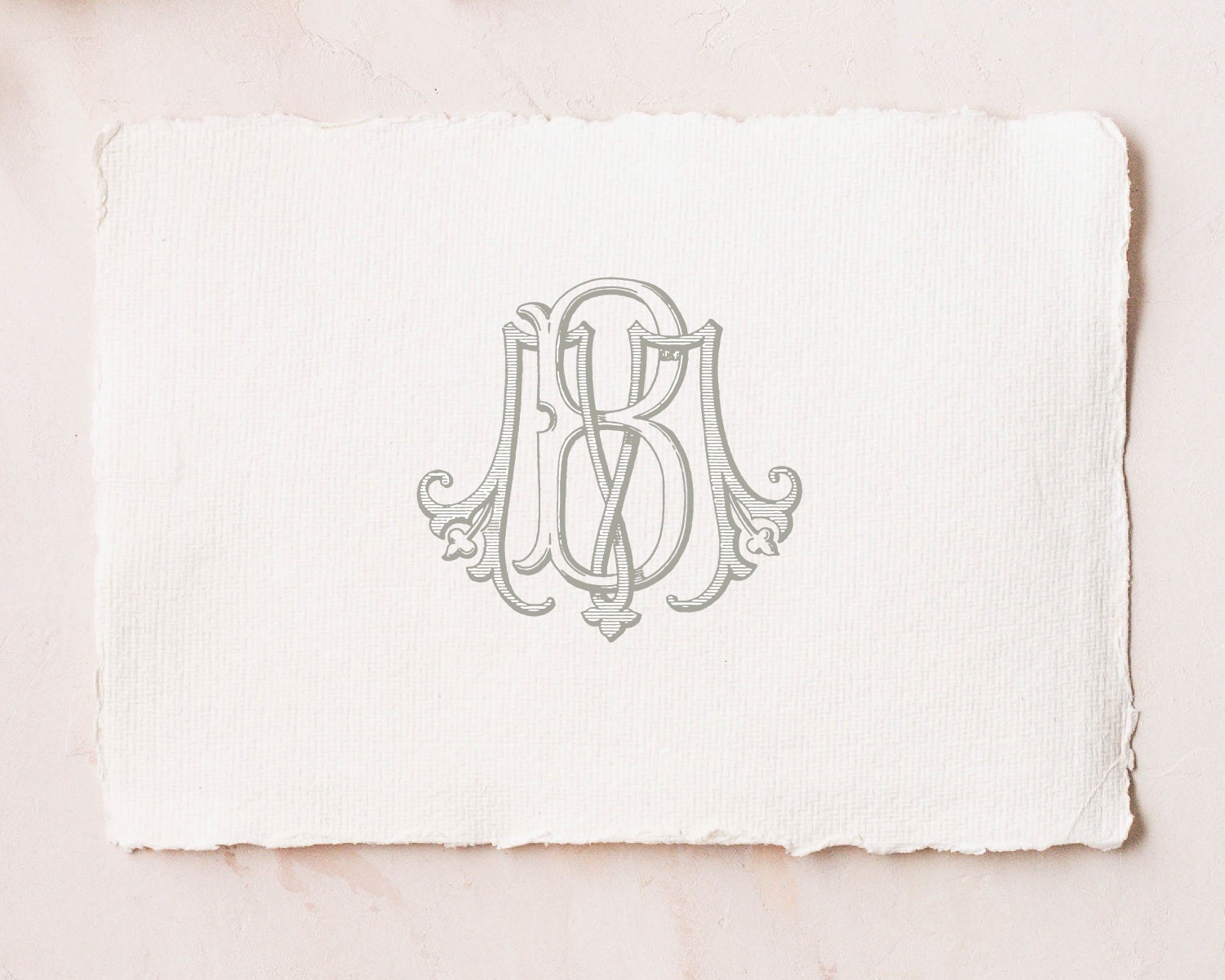 Vintage Wedding Monogram BM MB - Wedding Invitation, Digital Download ...