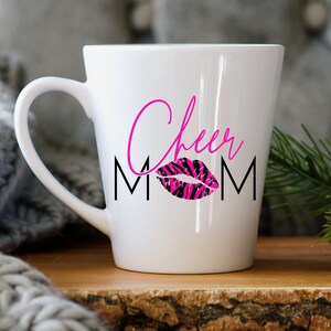 Cheer Mom Mug, Cheer Mom Gift, Coffee Mug, Mug For Cheer, Cheer Coach Gift, Cheer Mom Mugs, Cheerleading Mug, Gift For Her, Latte 12 oz.