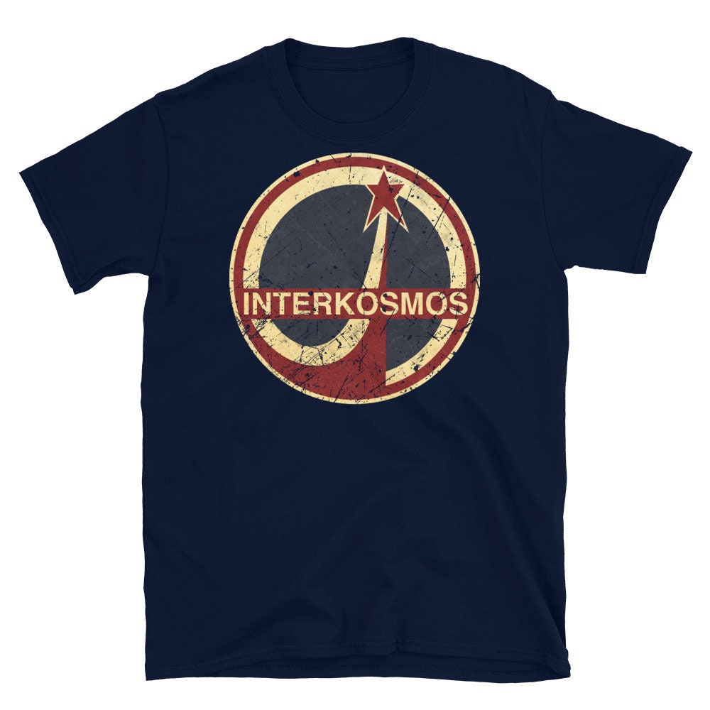 INTERKOSMOS CCCP LOGO Soviet Spazio USSR Donna Minuta Taglio T-Shirt