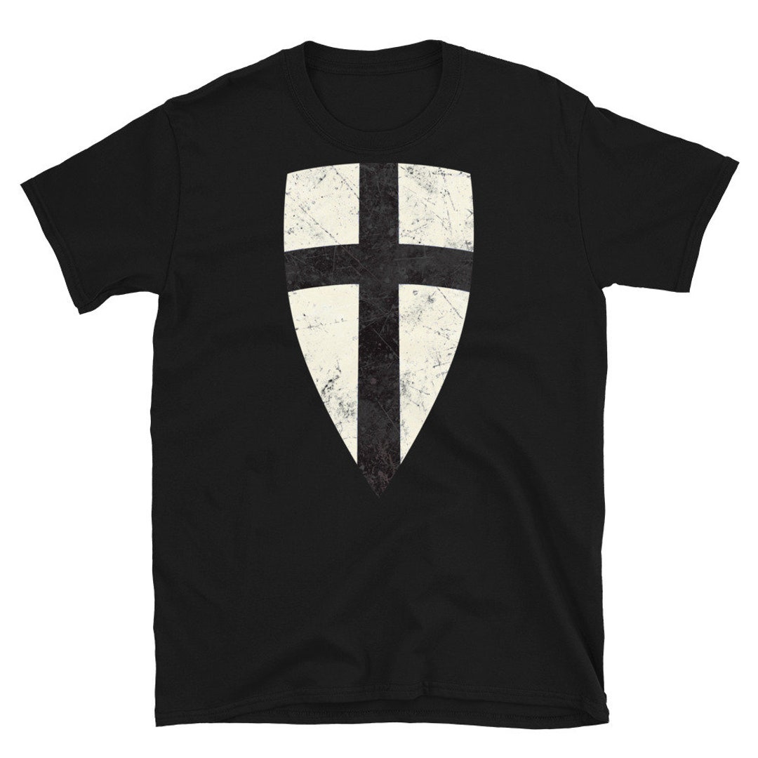 Teutonic Knights Cross Shield Crusader T-shirt - Etsy