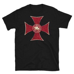 Knights Templar Crusader Cross T-shirt