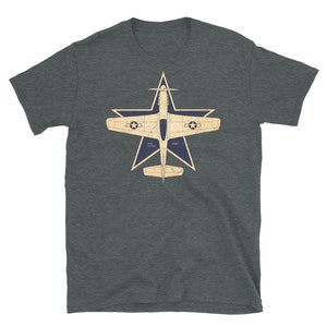 USAF WW2 P-51 Mustang Fighter Plane T-shirt