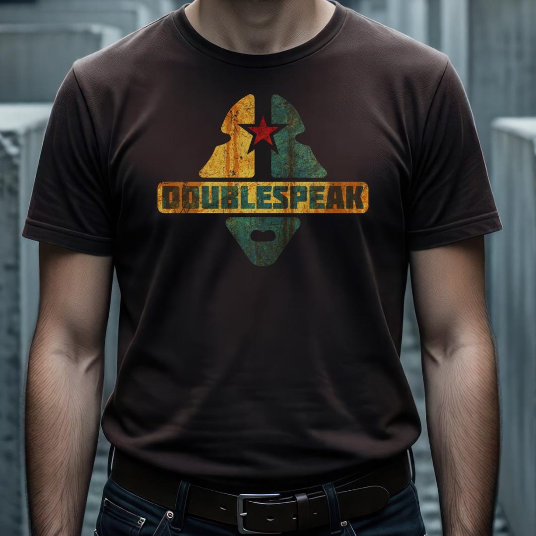 Doublespeak Shirt • George Orwell 1984 Tee • Dystopian Propaganda Art ...