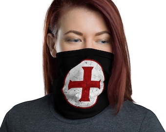 Crusader Cross Knights Templar Neck Gaiter