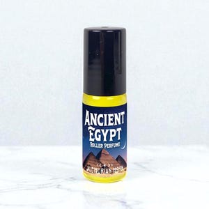 Ancient Egypt Roller Perfume, Organic Jojoba Oil, Egyptian Amber, Sandalwood, Tonka Bean, Spells, Rituals, Meditation