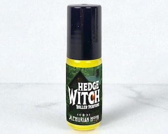 Hedge Witch Roller Perfume, Organic Jojoba Oil, Moss, Earth, Ozone, Juniper, Spells, Rituals, Meditation
