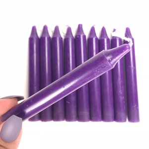 Purple Spell Candles, Purple Ritual Candles, 4&quot; Candles, Spells, Mini Spell Candles, Wicca, Wiccan Supplies