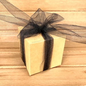 Gift Box Add on for our 3.7 oz Soy Wood Wick Candles with Black Lid, Witchy Gift, Spells, Meditation, Rituals, Wooden Wick Candle Gift