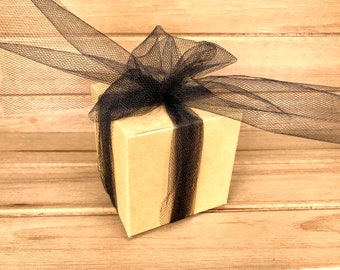 Gift Box Add on for our 3.7 oz Soy Wood Wick Candles with Black Lid, Witchy Gift, Spells, Meditation, Rituals, Wooden Wick Candle Gift