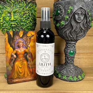 Lilith Room Spray 4 oz Air Freshener, Plum, Dark Rose, Peppercorn & Vanilla, Witchy, Spells, Rituals, Meditation, Devotional Spray, Lillith
