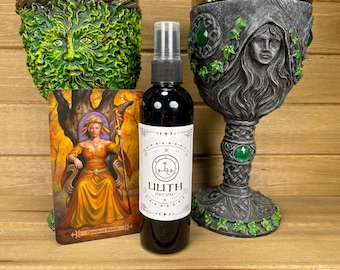 Lilith Room Spray 4 oz Air Freshener, Plum, Dark Rose, Peppercorn & Vanilla, Witchy, Spells, Rituals, Meditation, Devotional Spray, Lillith