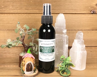 Enchanted Forest Sacred Spay Spray, Room Spray, Cypress, Fir, Bayberry, Meditation, Altars, Wicca