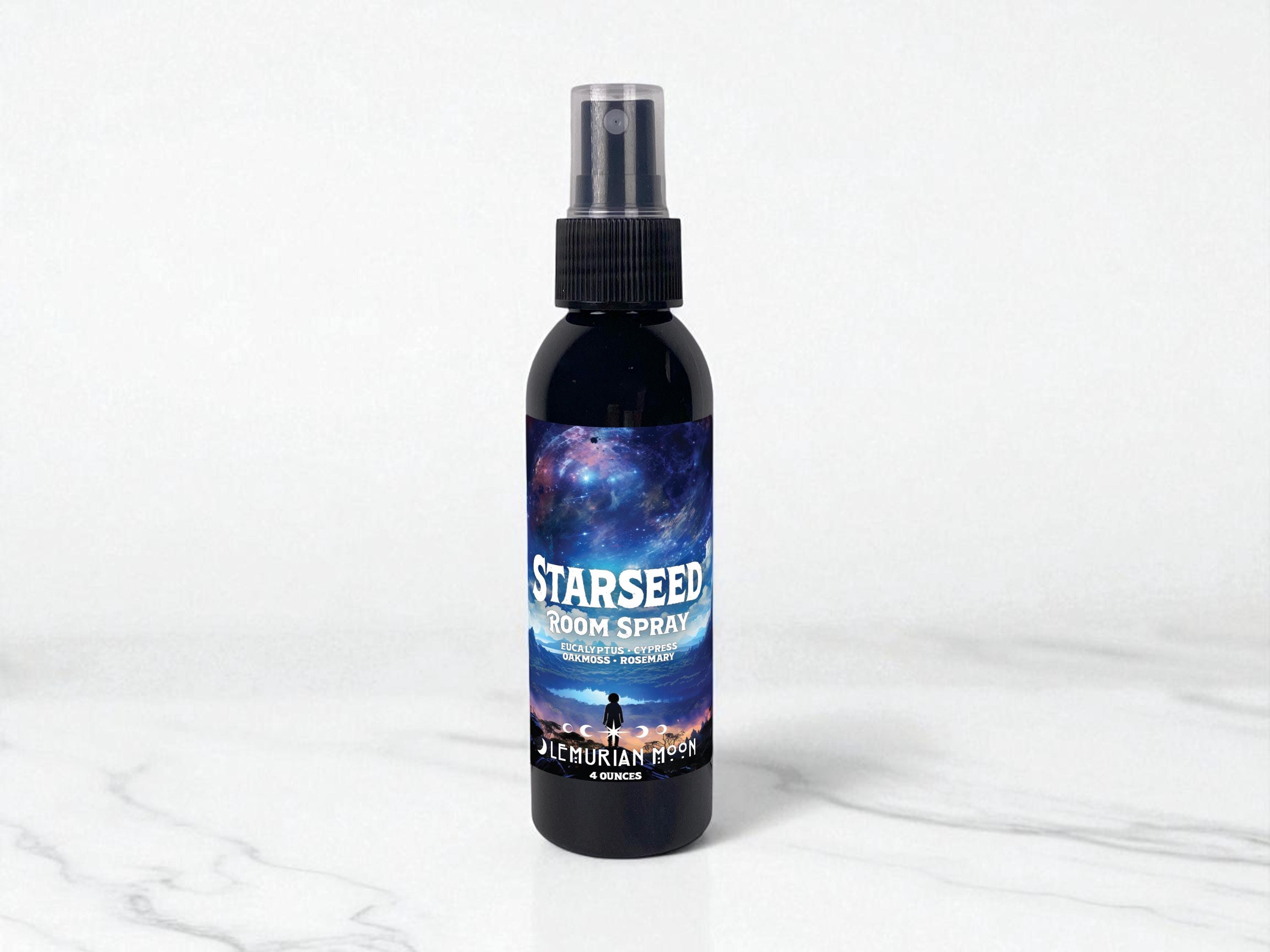 Starseed Room Spray, Sacred Spay Spray, Cypress, Eucalyptus, Oakmoss, Meditation, Altars, Wicca, Rituals
