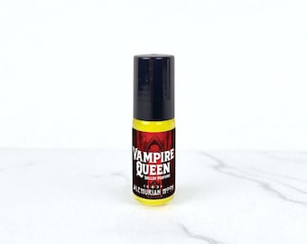 Vampire Queen Roller Parfüm, Bio Jojoba Öl, Pfirsich Fruchtfleisch, Blut Orange, Sandelholz, Vanille, Zauber, Rituale, Meditation
