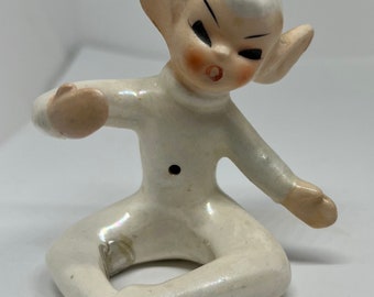 Holt Howard 1958 Ceramic Pixie Candle Hugger GUC