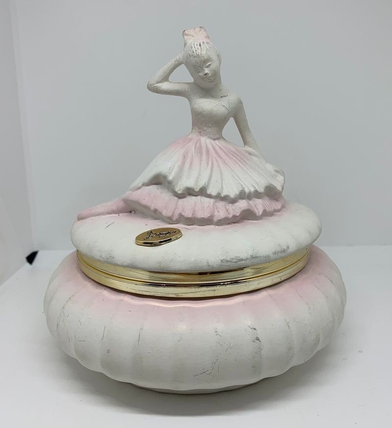Berger Bisque Ceramic Ballerina Hinged Jewelry Box Italy Etsy New Zealand