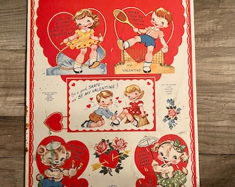 Vintage Wellington Line Valentine Cut Out Book