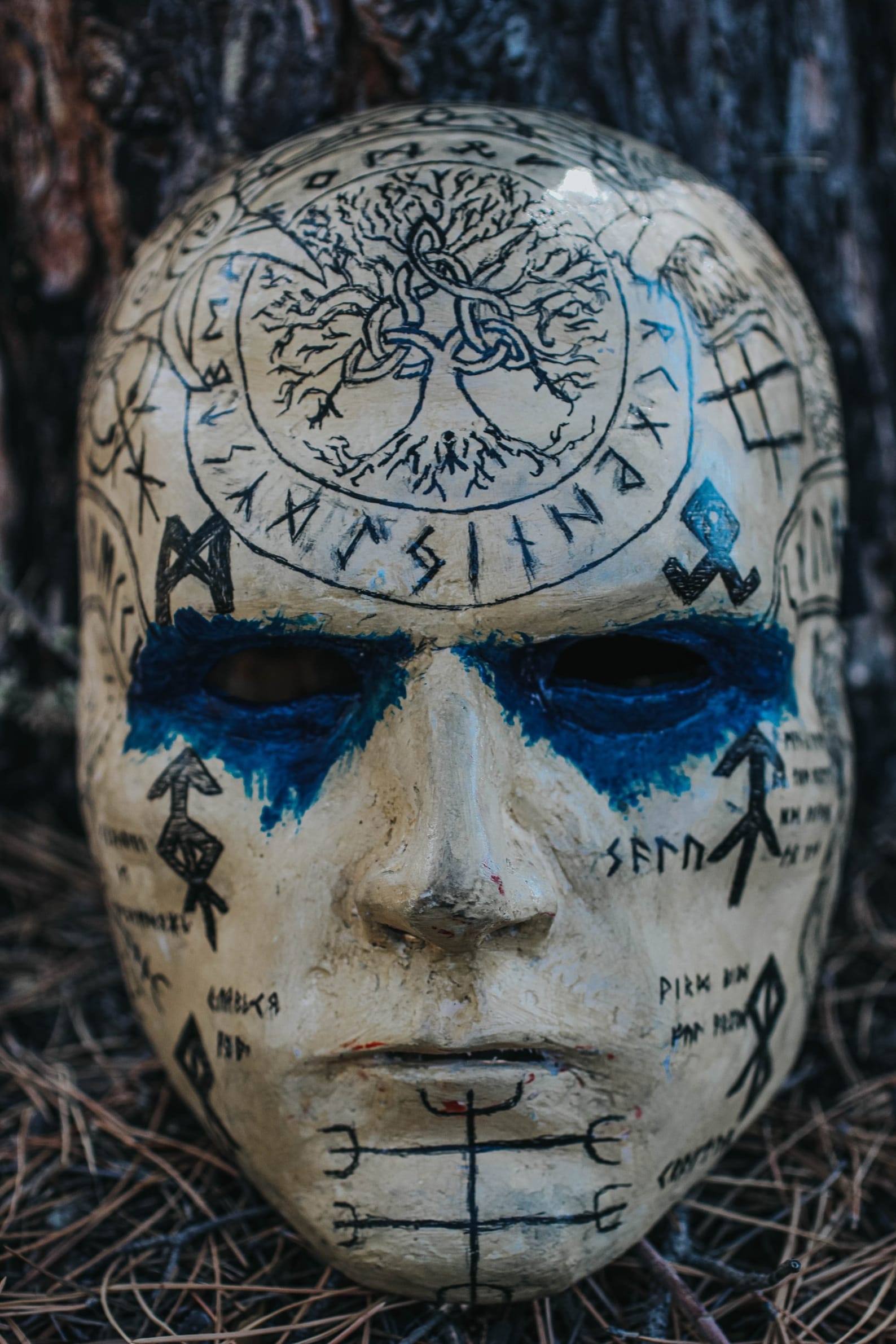 Rune Mask Viking Etsy