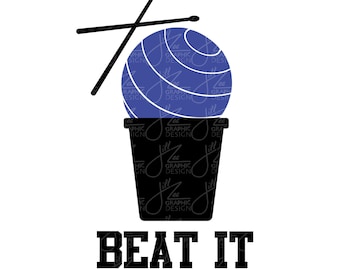 Beat It, Cardio Drumming SVG