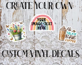 CALCOMANÍA DE VINILO PERSONALIZADA // Calcomanía personalizada // Tu texto aquí // Calcomanía de vinilo personalizada // Calcomanía de vinilo personalizada // Crea tu propia calcomanía de vinilo