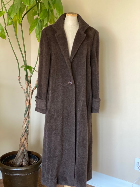 Max Mara vintage brown fall and winter coat, alpac