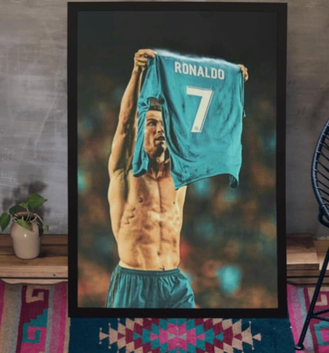 Cristiano Ronaldo Poster Soccer Legend Wall Art Print Etsy