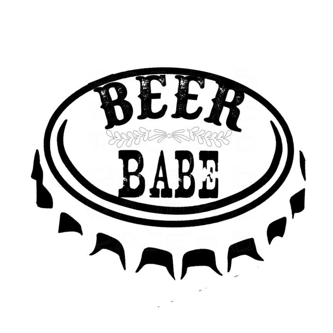 Beer Babebeer Bottle Capdigital Downloadpng Etsy