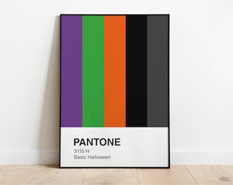 POSTER Halloween Set. Halloween decoration. Halloween Color Poster. Trick or Treat