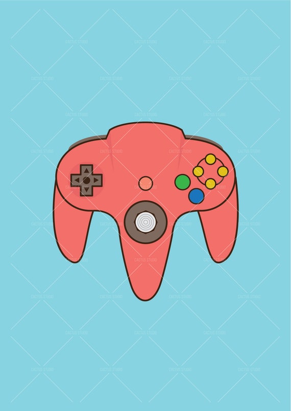 POSTER Game Controllers. Video Game Art. Wall Decor. Retro - Etsy