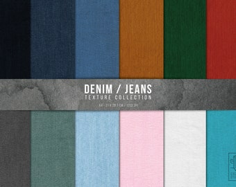 Denim texture, Jeans Fabric backgrounds, Color Denim Pack, Denim Pattern for graphic works