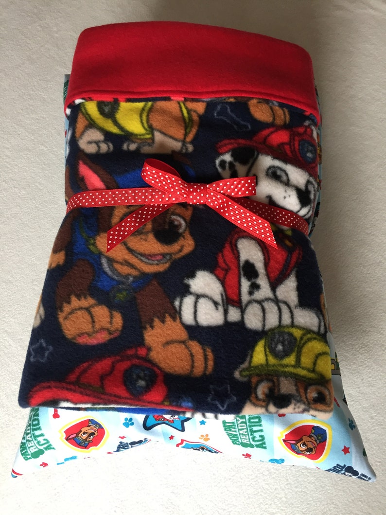 Toddler Blanket Pillow Set Paw Patrol Fleece Blanket Toddler Etsy