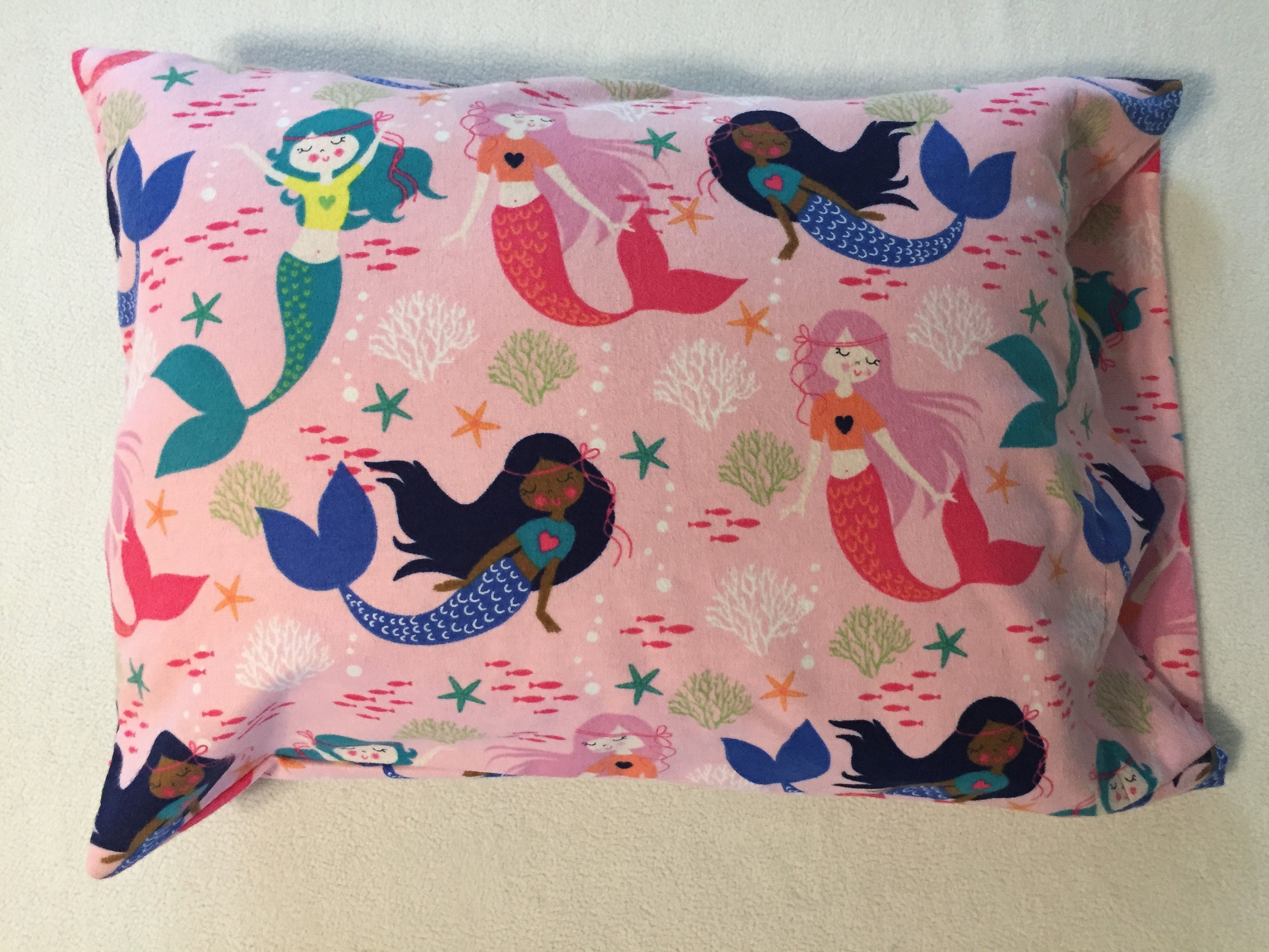 Toddler Blanket Pillow Set Mermaid design Daycare Blanket Etsy