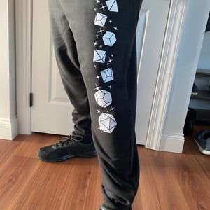 DnD Dungeons & Dragons TTRPG D20 Dice Jogger Sweatpants