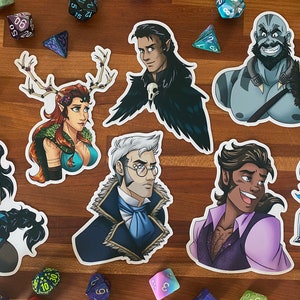 DND Critical Role Legend of Vox Machina Stickers