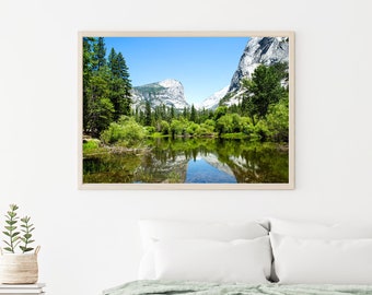 Yosemite State Park, Yosemite El Capitan Mountain Photograph, Nature Wall Art, Digital Download, California National Park Photograph