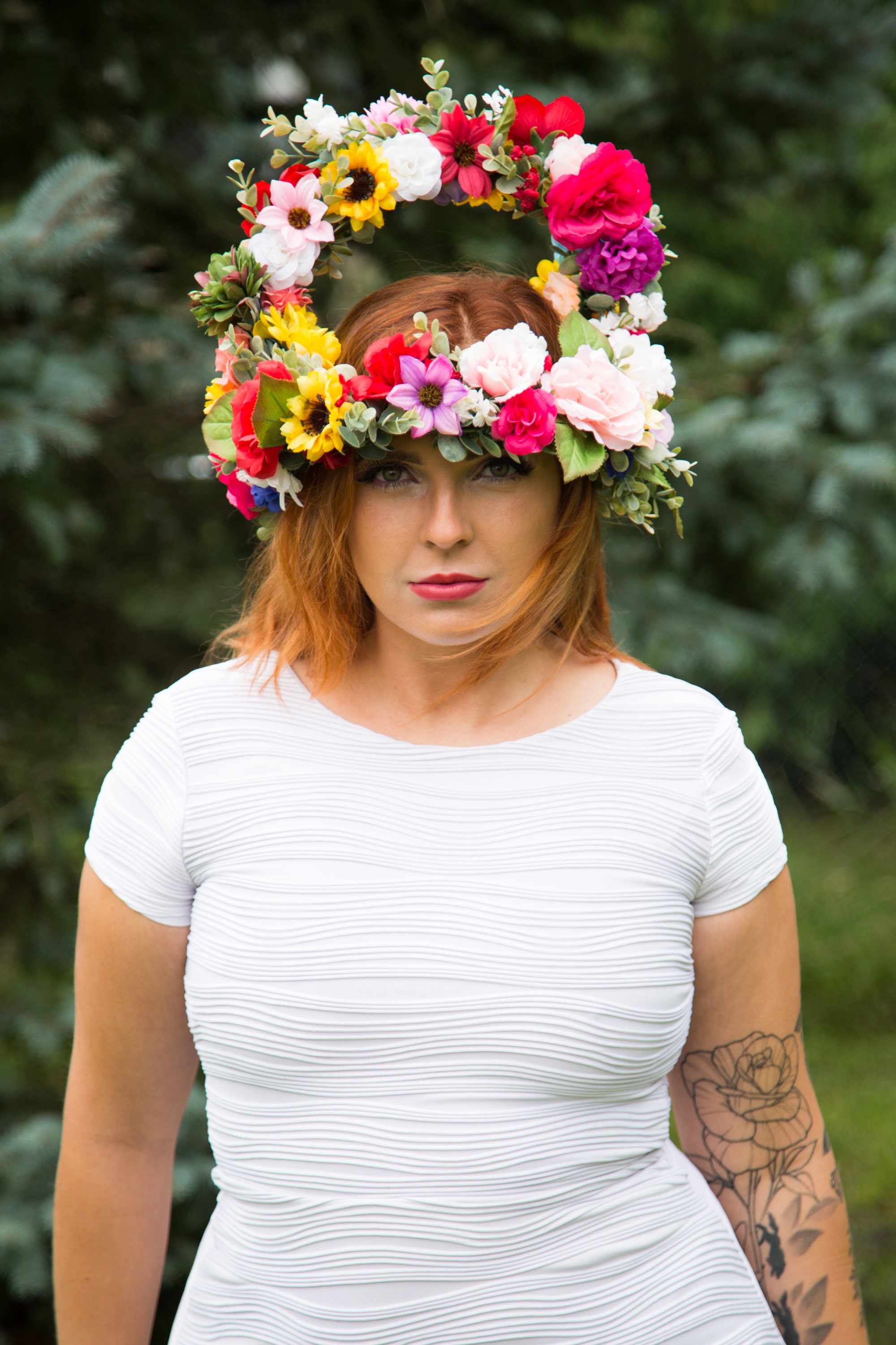 Midsommar May Queen Crown Flower Crown With Arch Giant Etsy