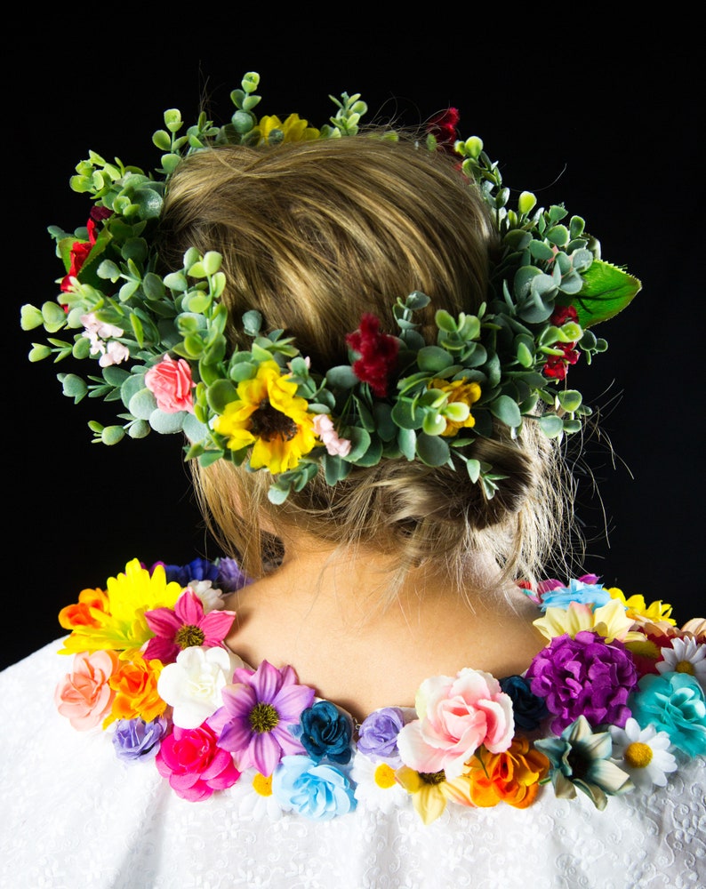 May Queen Costume Midsommar Flower Shoulder Piece Flower | Etsy