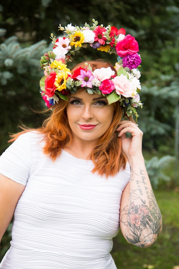 Midsommar May Queen Crown Flower Crown With Arch Giant Flower
