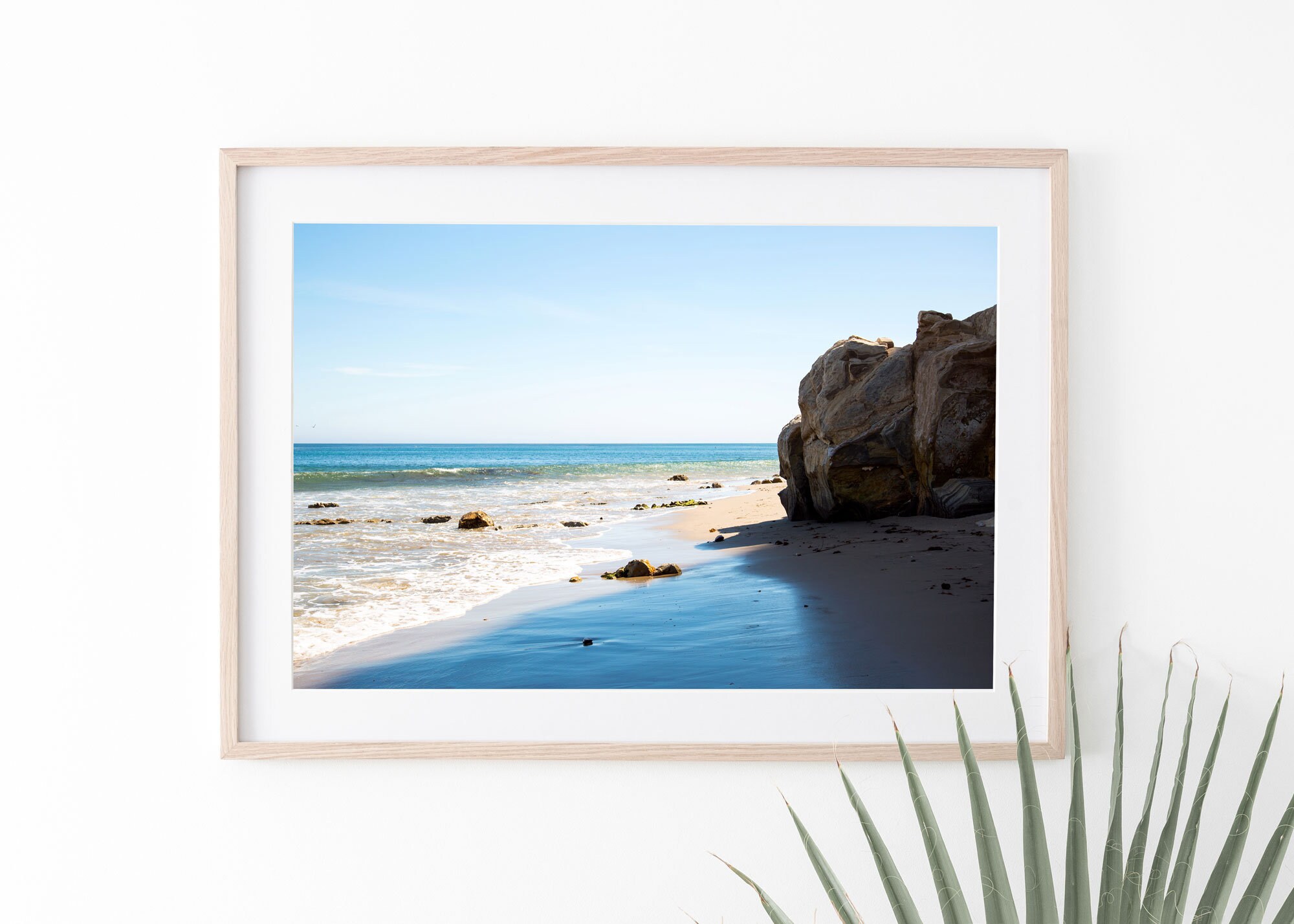 Nature - Ocean Landscape, Beach Decor, Pacific Ocean Wall Art, Water Beach Digital Download, Paradise Cove California, Gifts for Mom, Beach