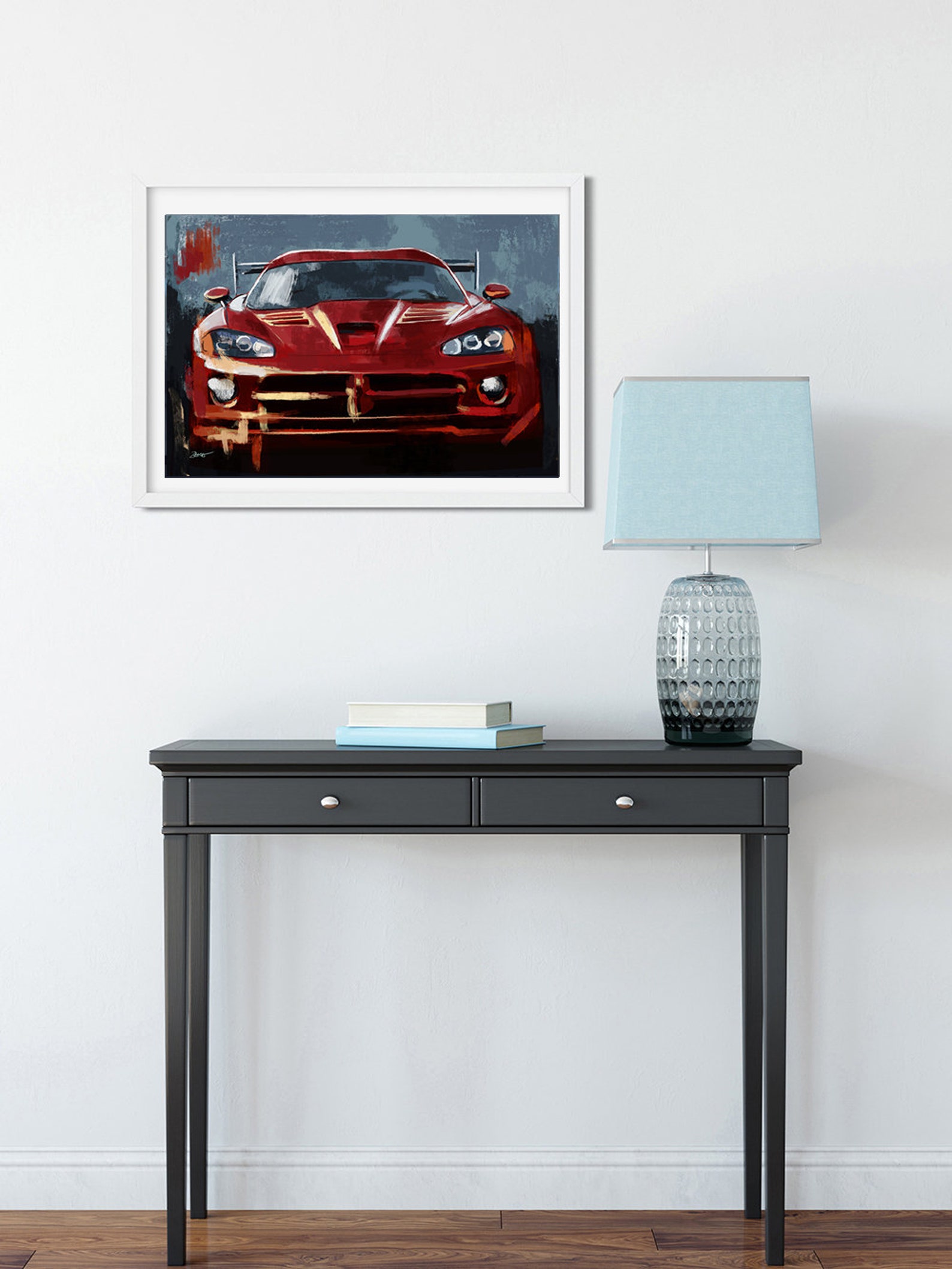 Dodge Viper ACR arte impresión Venom rojo pintura deportivo | Etsy