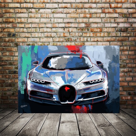 red bugatti-chiron-sport-BEAUTIFUL PictureS Canvas choose your size 