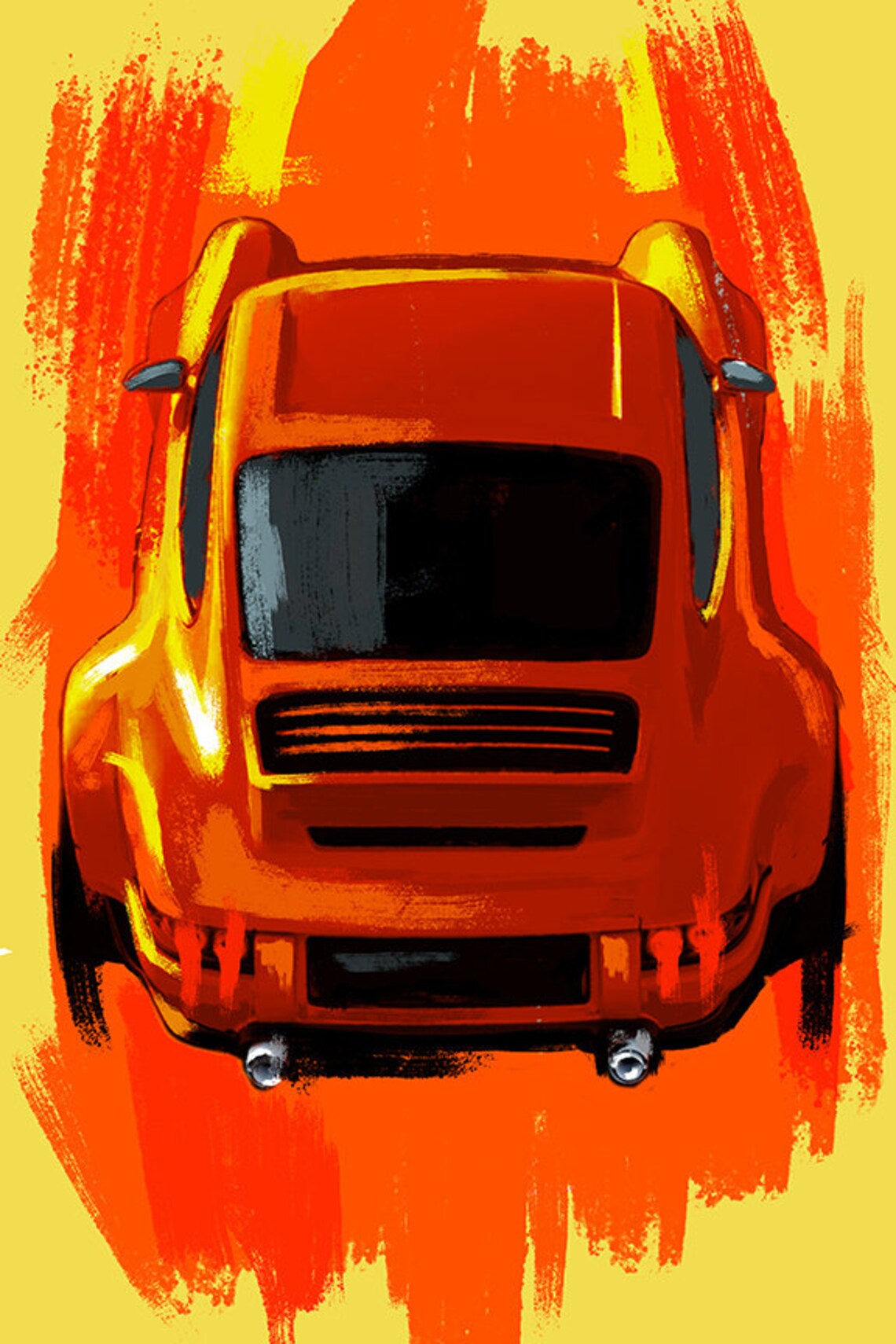 Порше 911 арт
