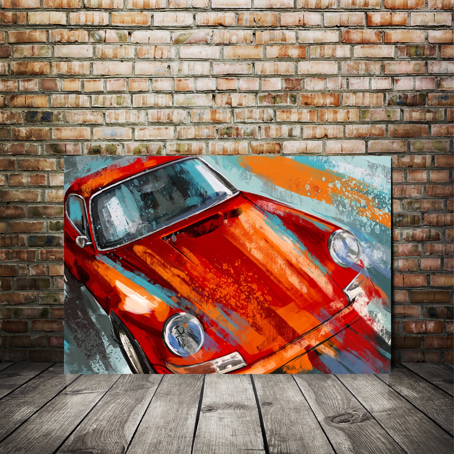 Porsche Carrera 911 Porsche Leinwand Druck Automobil Kunst | Etsy