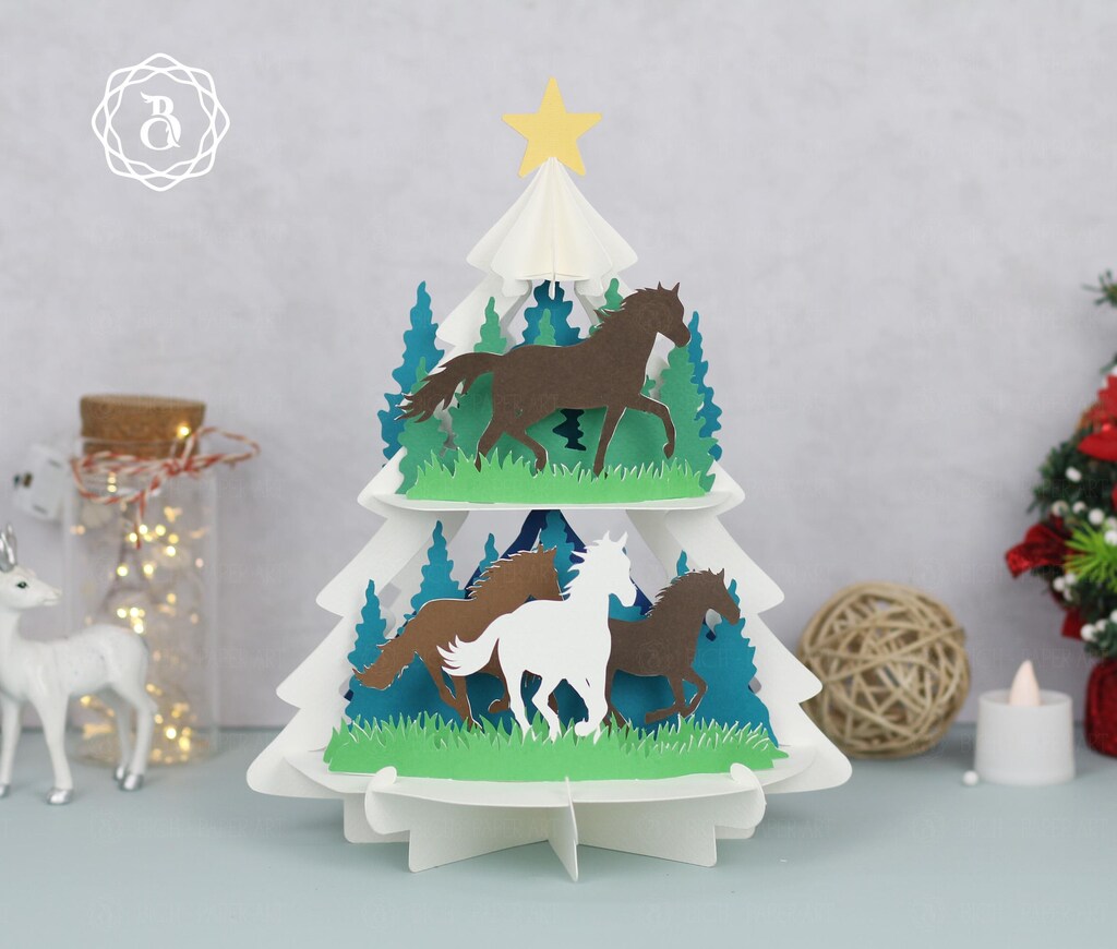 Biglietto Pop-Up 3D Con Cavallo Che Nitrisce – Fatto A Mano, Auguri Equitazione, Compleanno O Ringraziamento