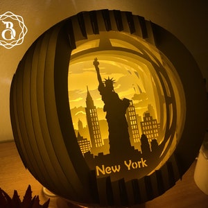 Combo 4 Templates Sphere Pop-up: City in the U.S.- Digital File - Globe ...