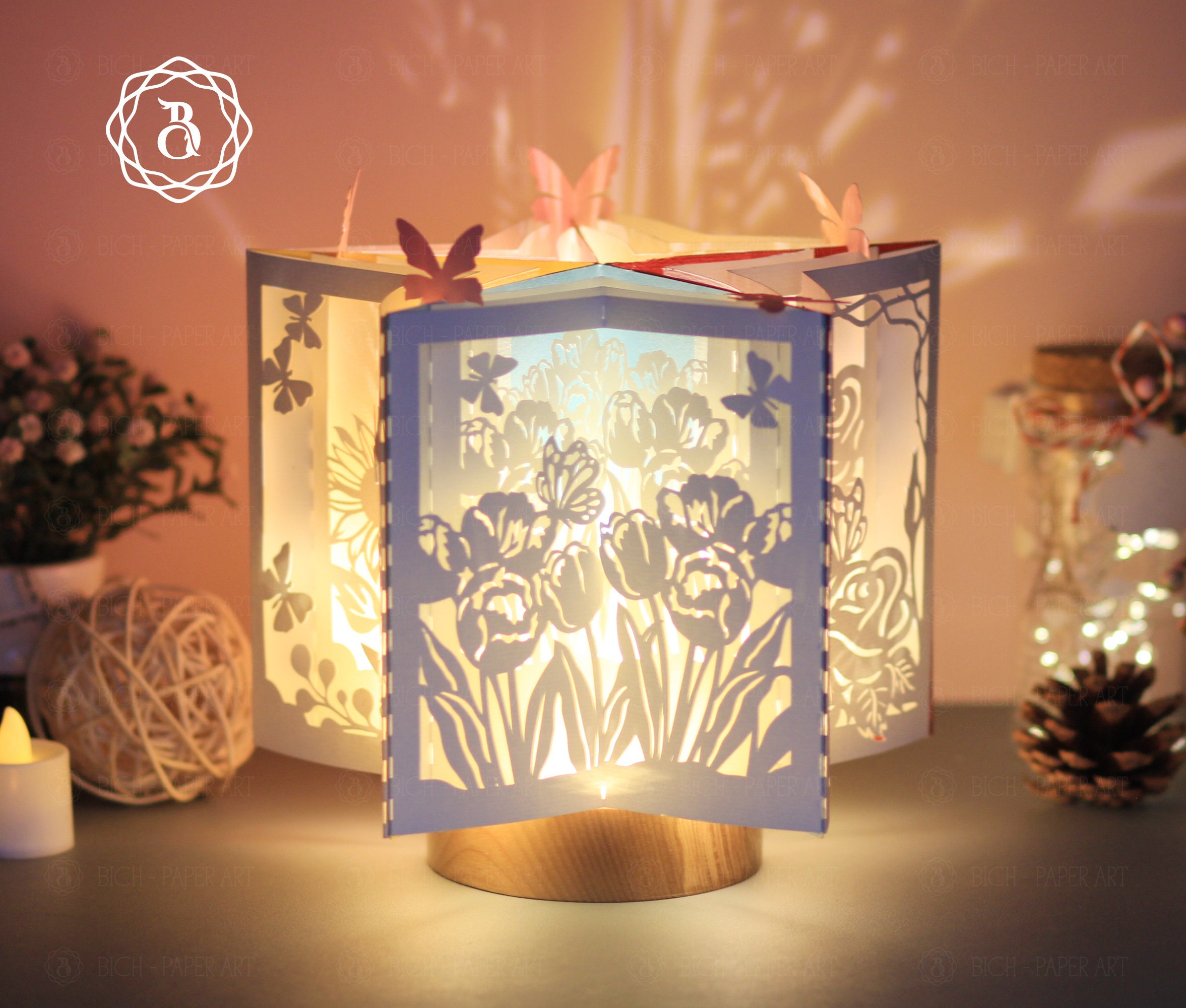 Farolitho ist eine 3D -gedruckte Lampe, die von Papierlaterne inspiriert ist