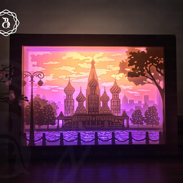 Moscow Light Box Template, Paper Cutting Template, 3d Shadow Box SVG Files, Scenic Spots Light box Moscow Light Box Template, Paper Cutting Template, 3d Shadow Box SVG Files, Scenic Spots Light box
