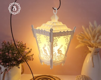 Paper Lantern Easter Egg Template: SVG, PDF, PNG (Digital Download)